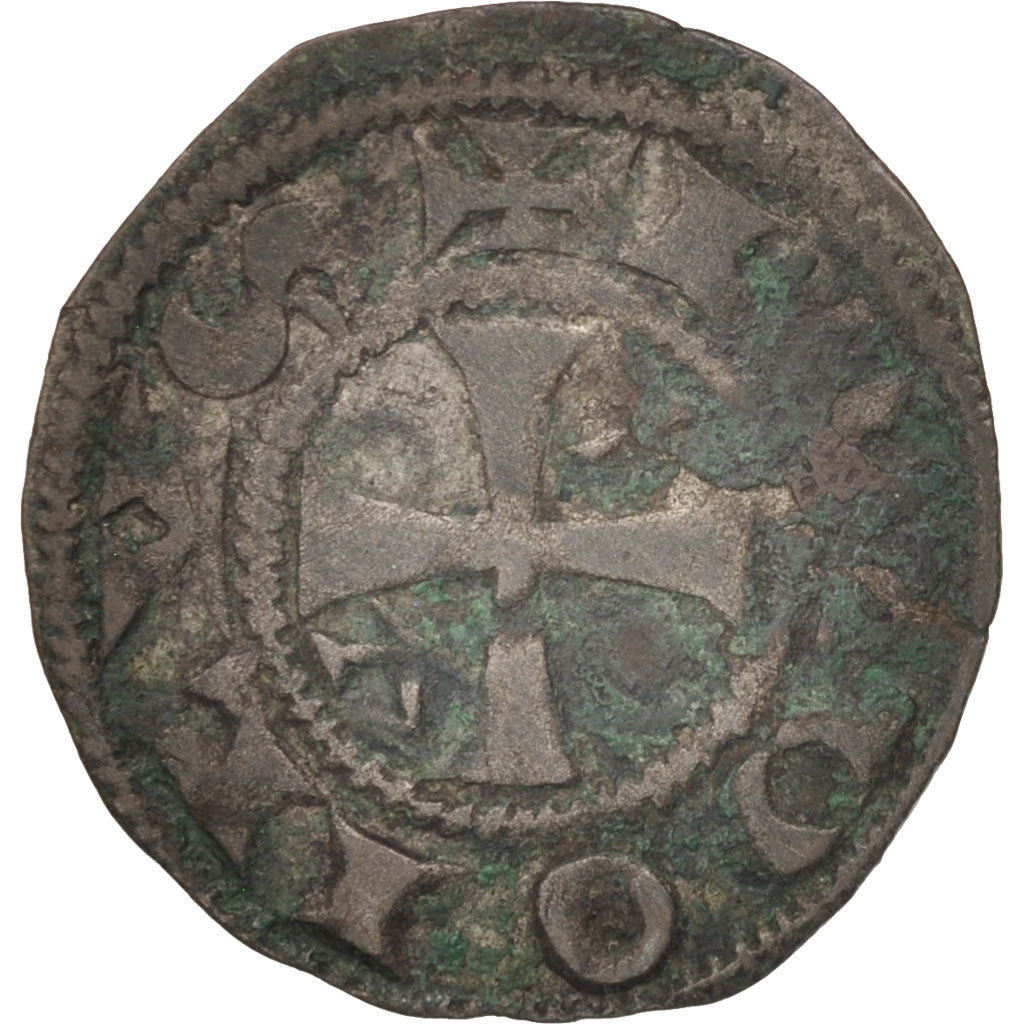 FRENCH STATES, Comté de Périgord, Denarius, VF(30-35), Billon, Boudeau:451