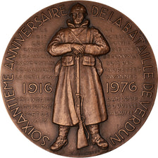 France, Médaille, 60ème Anniversaire de la Bataille de Verdun, WAR, 1976