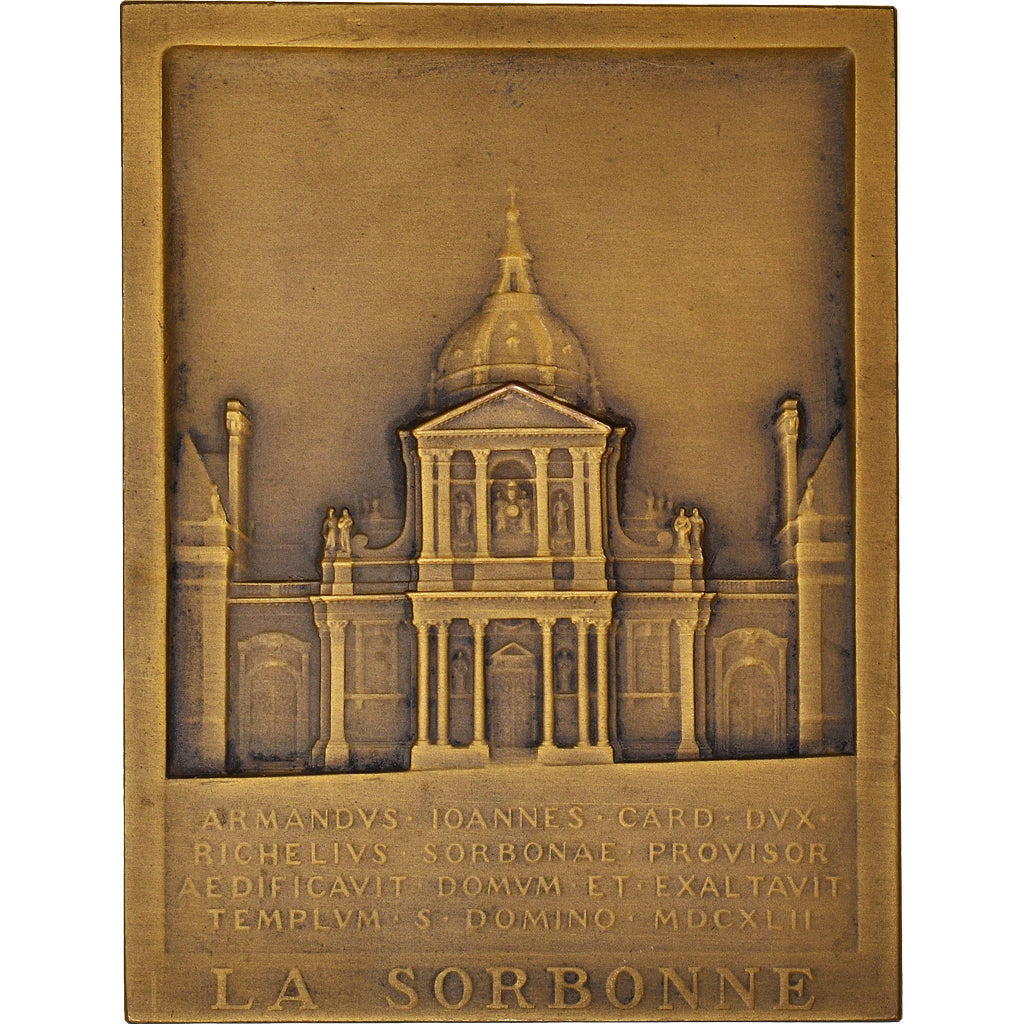 Francia, medalla, La Sorbonne et sa Cour d'Honneur, Arts & Culture, Picaud, SC+