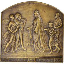 Belgium, Medal, Exposition Universelle de Gand, Arts & Culture, 1913, Devreese