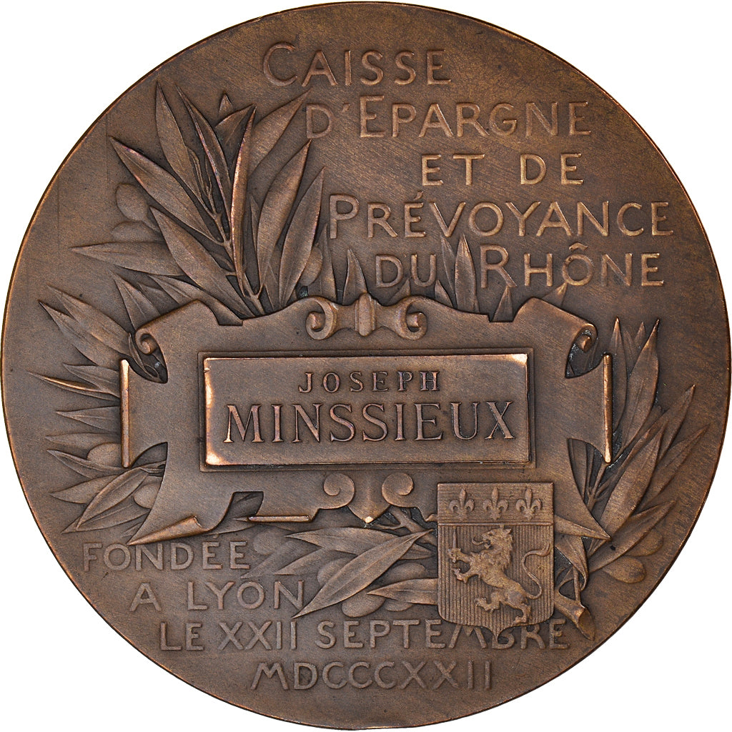 Frankrijk, Medaille, Caisse d'Epargne et de Prévoyance du Rhône, Lyon, Patey
