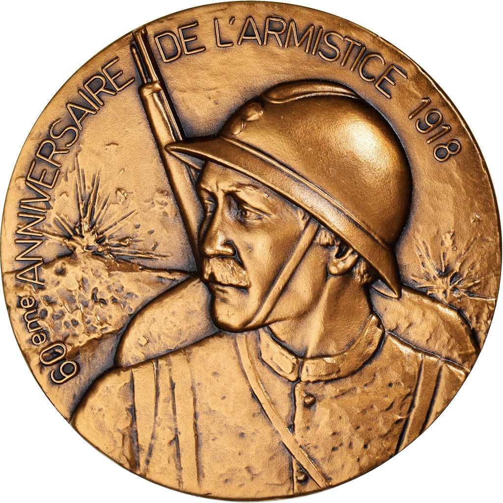 France, Médaille, 60 Ans de l'Armistice, Conseil Général de l'Essonne, FDC