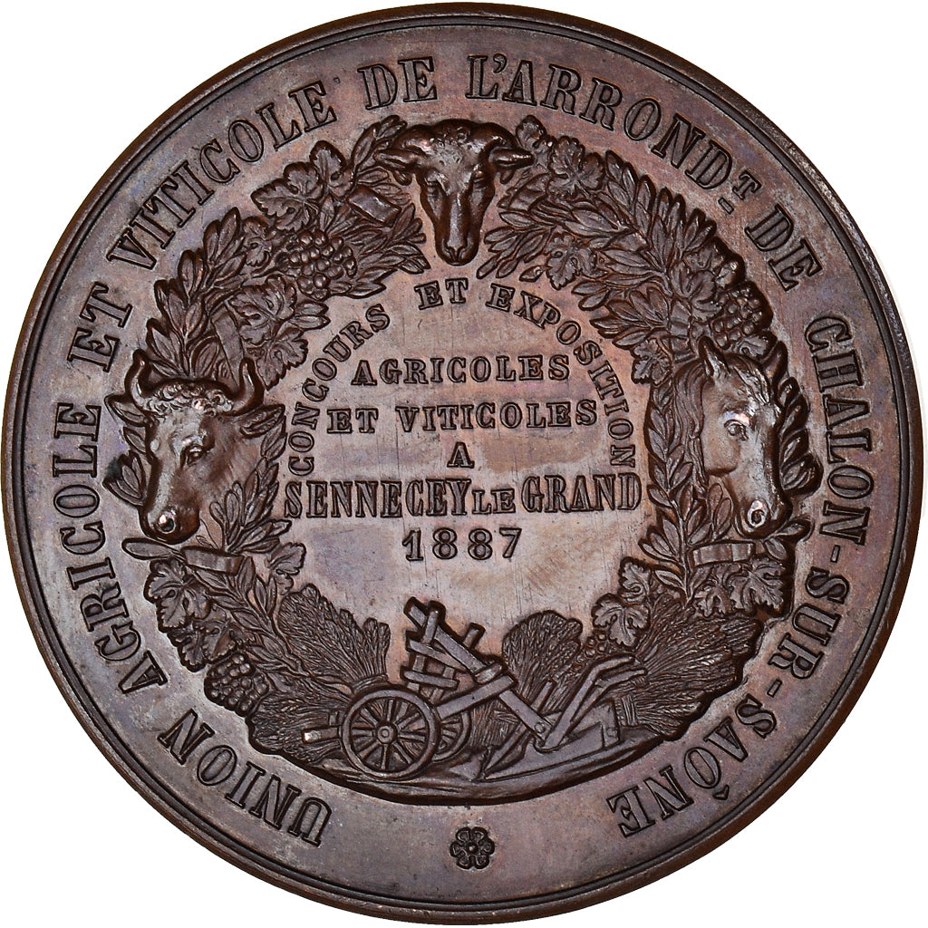 France, Medal, Exposition Agricole et Viticole à Sennecey-le-Grand