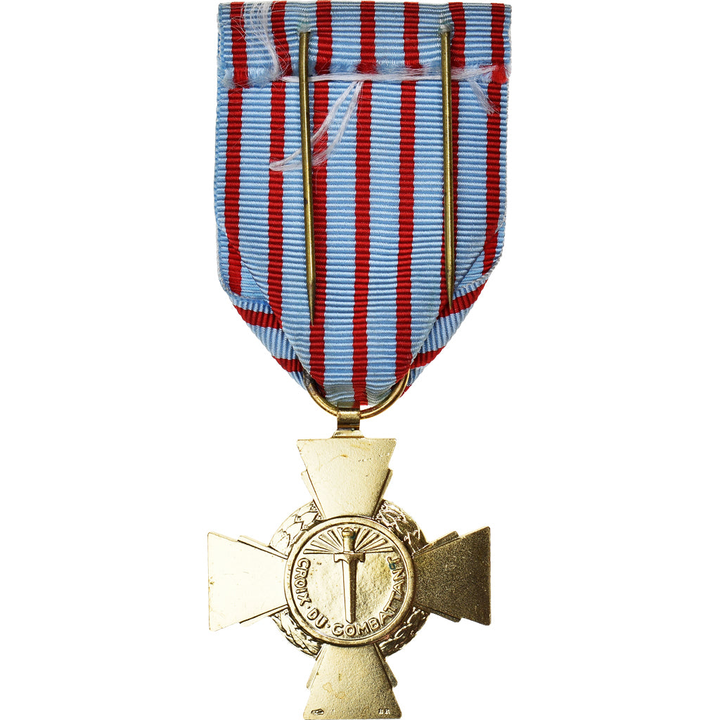 France, Croix du Combattant de 1914-1918, WAR, Médaille, Excellent Quality