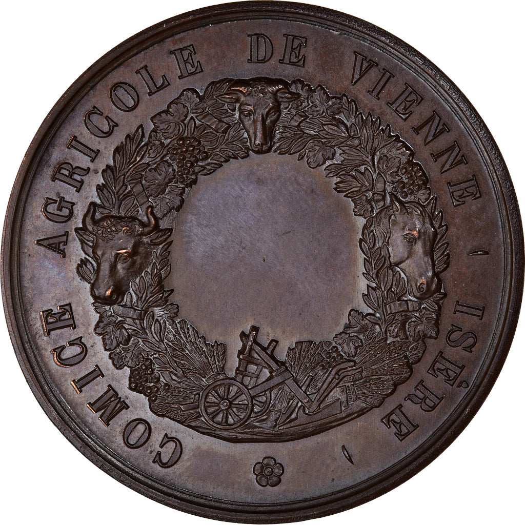France, Medal, Olivier de Serres, Comice Agricole de Vienne, Isère, De
