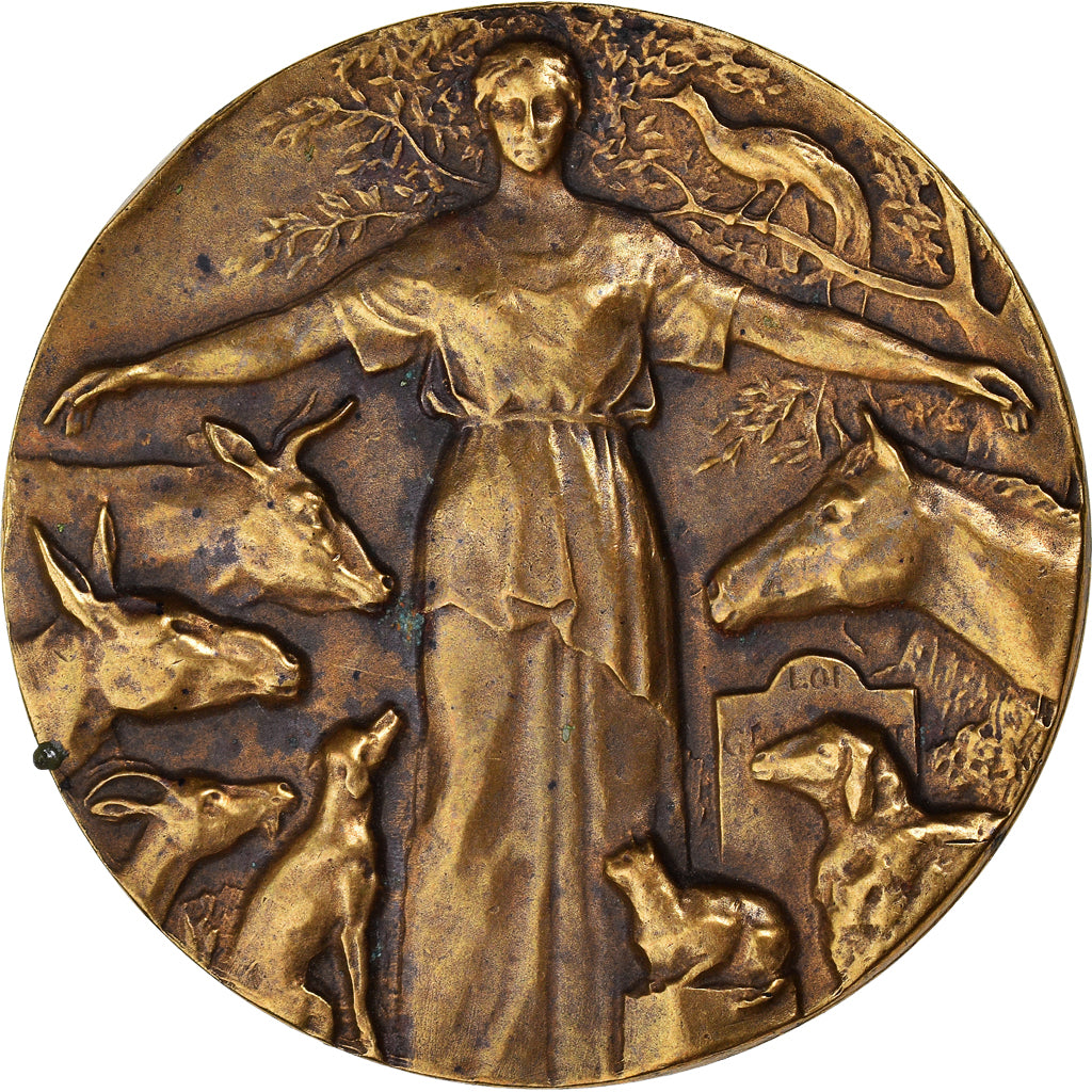 Frankreich, Medaille, Société Protectrice des Animaux, Animalière, SS+