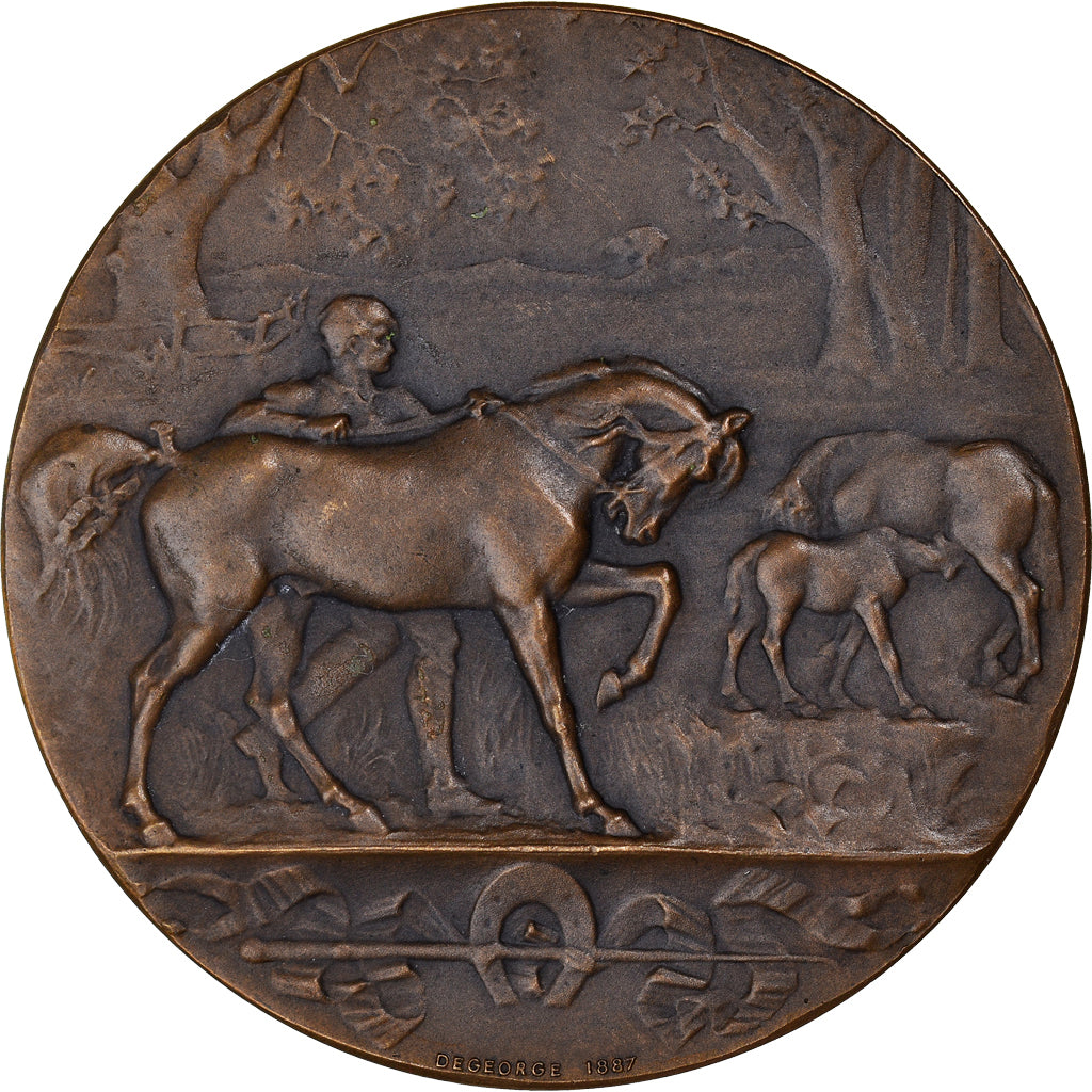 France, Médaille, Equitation, Concours Hippiques du Rhône, 1887, Degeorge