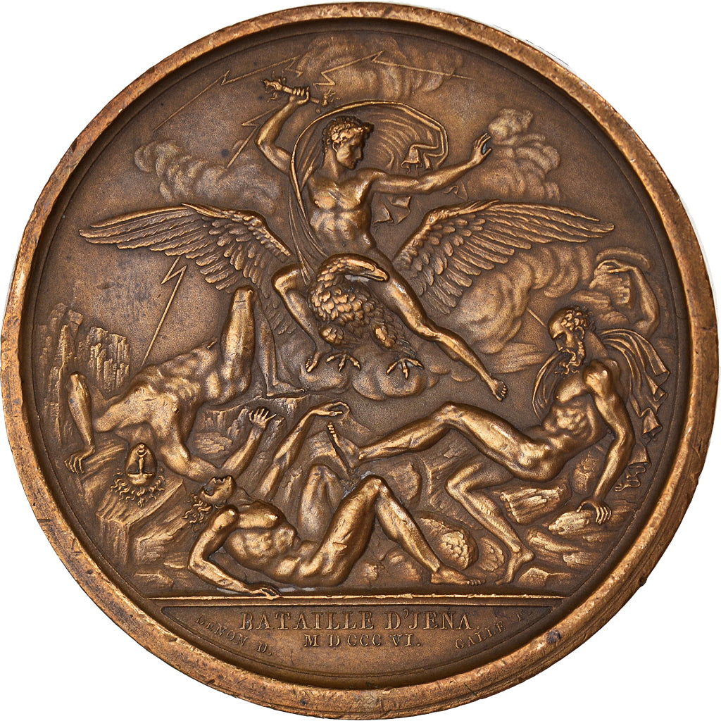 France, Médaille, Napoléon Ier, Bataille d'Iena, History, 1806, Andrieu