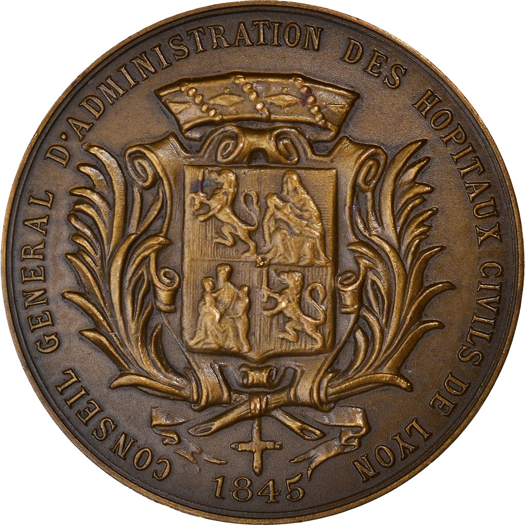France, Jeton, Hôpitaux Civils de Lyon, Childebert, Medicine, Schmitt, SPL