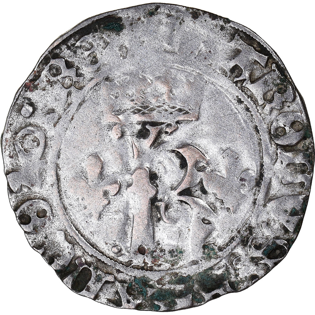 Coin, France, Charles VIII, Karolus or Dizain, Uncertain Mint, VF(20-25)