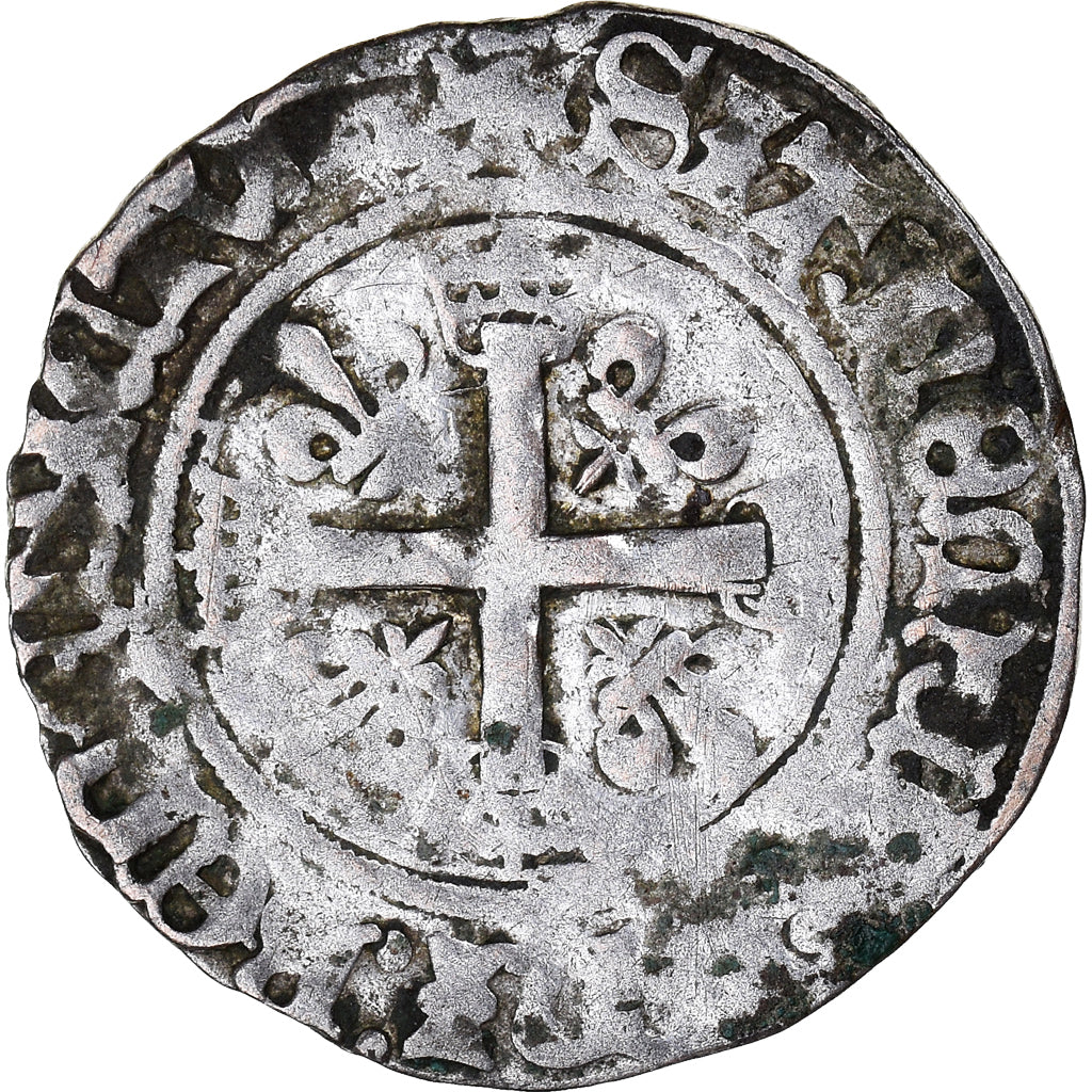 Coin, France, Charles VIII, Karolus or Dizain, Uncertain Mint, VF(20-25)