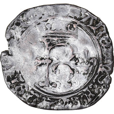Coin, France, Charles VIII, Karolus or Dizain, Saint Lô, VF(20-25), Billon