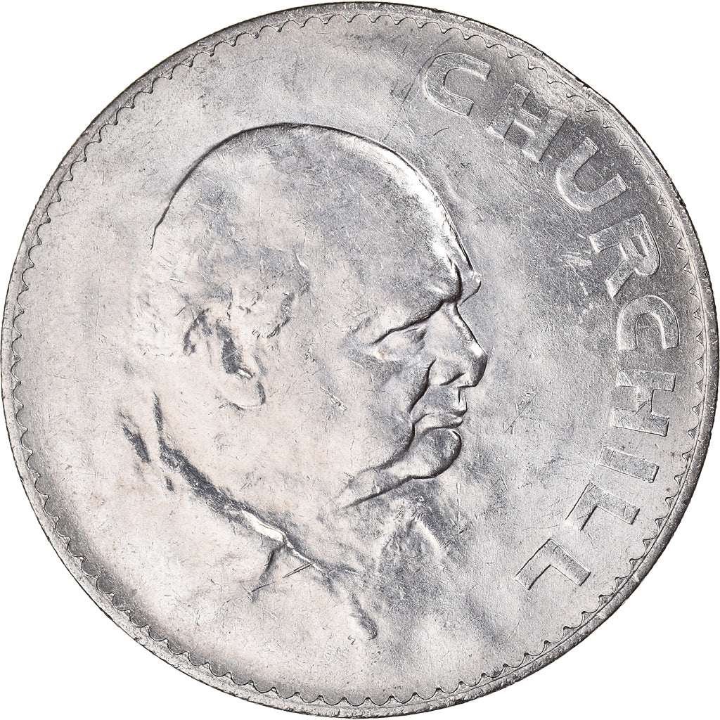 Munten, Groot Bretagne, Elizabeth II, Crown, 1965, Winston Churchill, ZF+