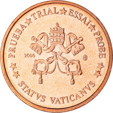 Vatican, Medal, 1 C, Essai-Trial Siège Vacant, 2005, MS(65-70), Copper