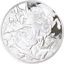Francia, medalla, Peinture, Rubens, La Chasse à l'Hippopotame, 1980, Proof
