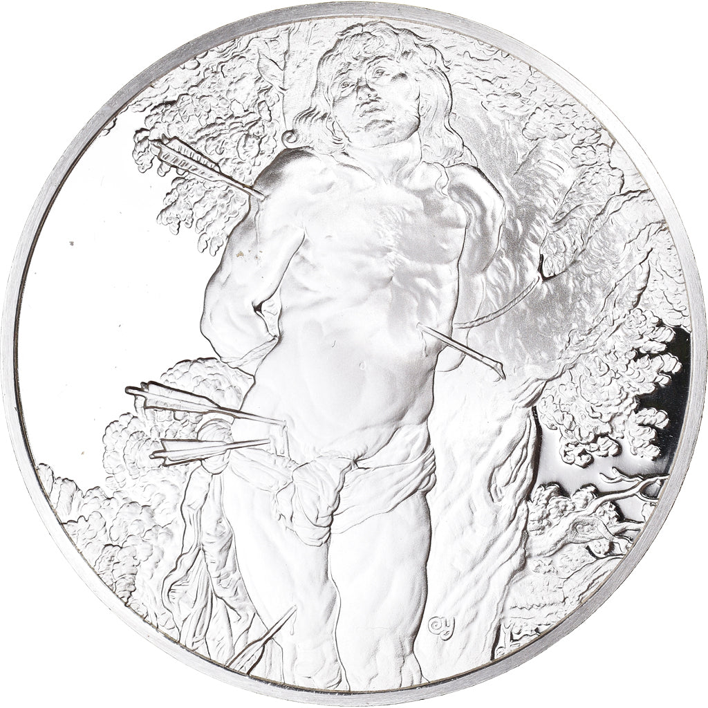 França, medalha, Peinture, Rubens, Le Martyre de Saint Sébastien, 1980, Proof
