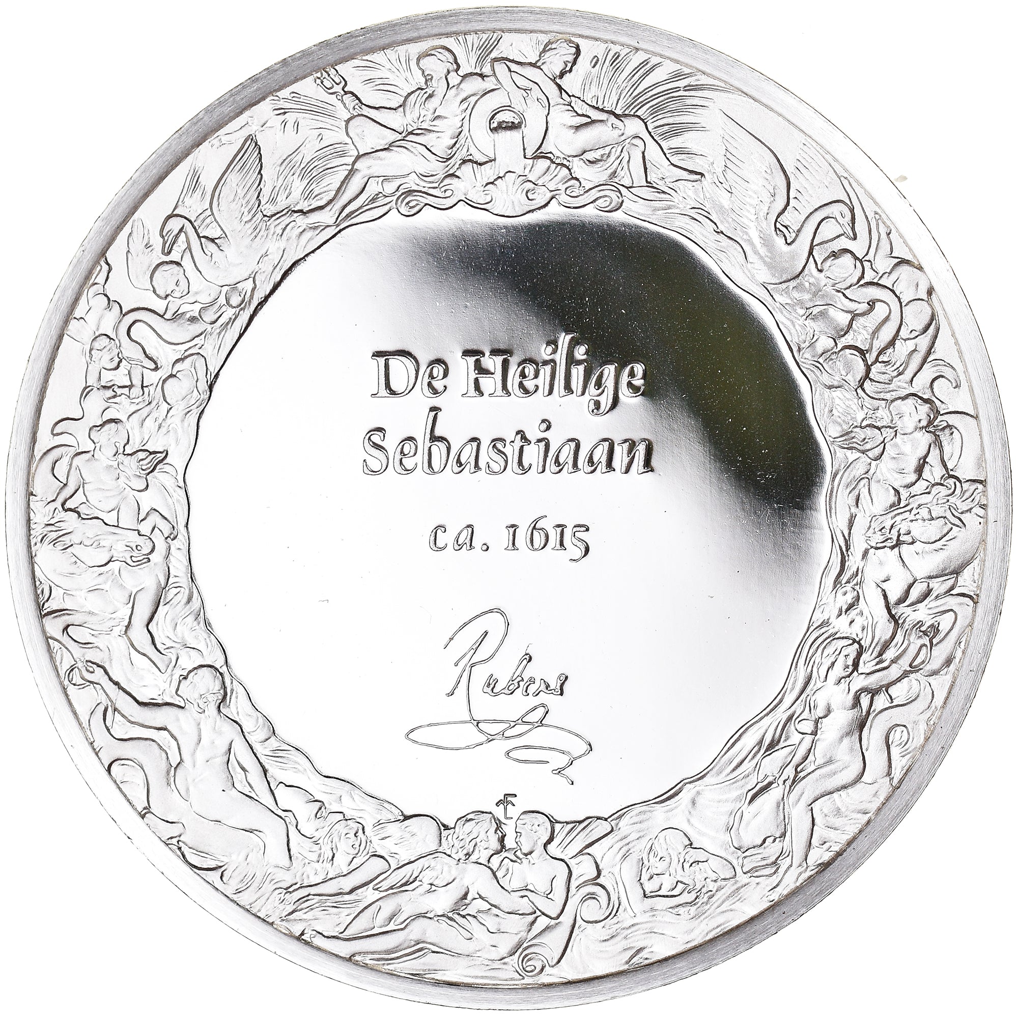 França, medalha, Peinture, Rubens, Le Martyre de Saint Sébastien, 1980, Proof