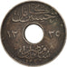 Egypt, Hussein Kamil, 2 Milliemes, 1917, EF(40-45), Copper-nickel, KM:314