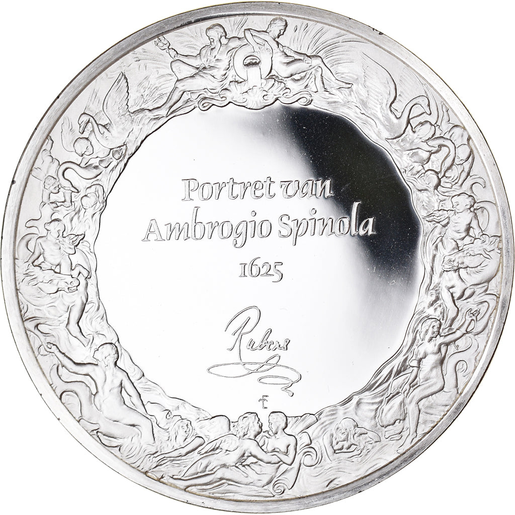 France, Medal, Peinture, Rubens, Portrait d'Ambrogio Spinola, 1980, Proof