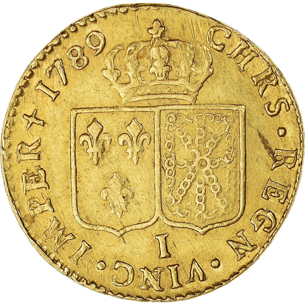 Moneta, Francia, Louis XVI, Louis d'or à la tête nue, Louis d'Or, 1789