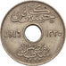 Égypte, Hussein Kamil, 5 Milliemes, 1917, Heaton, TTB+, Copper-nickel, KM:315