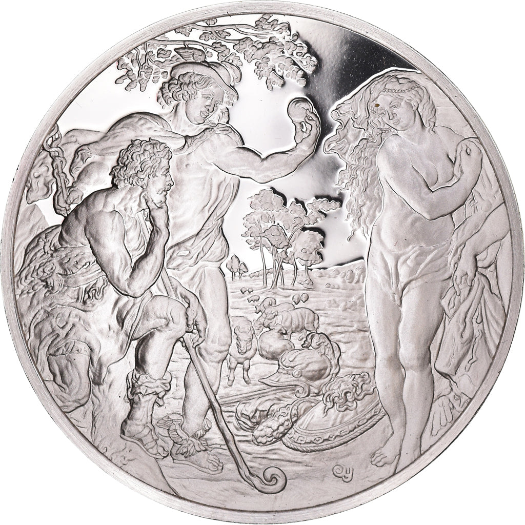 França, medalha, Peinture, Rubens, Le Jugement de Paris, 1980, Proof