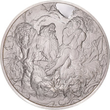France, Medal, Peinture, Rubens, Daniel dans la Fosse aux Lions, 1980, Proof