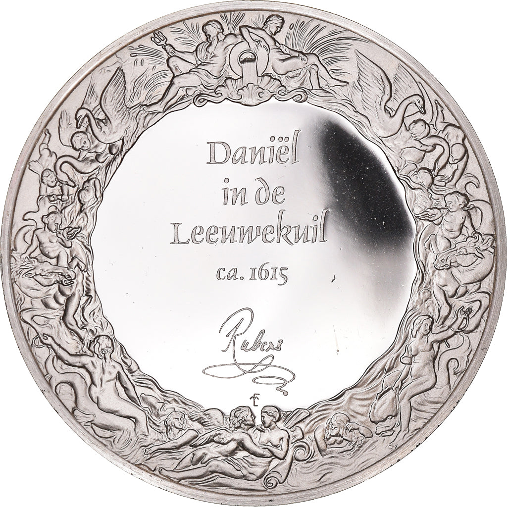 France, Medal, Peinture, Rubens, Daniel dans la Fosse aux Lions, 1980, Proof