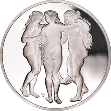 France, Medal, Peinture, Rubens, Les Trois Grâces, 1980, Proof, MS(65-70)
