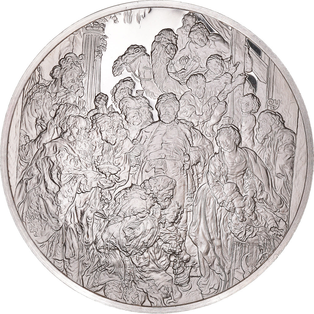 Francia, medaglia, Peinture, Rubens, L'Adoration des Mages, 1980, Proof, FDC