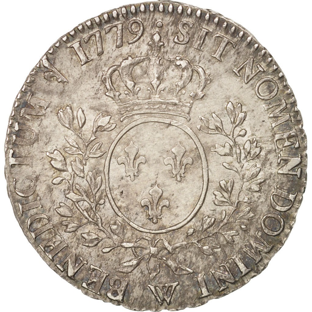 France, Louis XVI, 1/2 Écu, 44 Sols, 1779, Lille, AU(50-53), Silver, KM 562.13