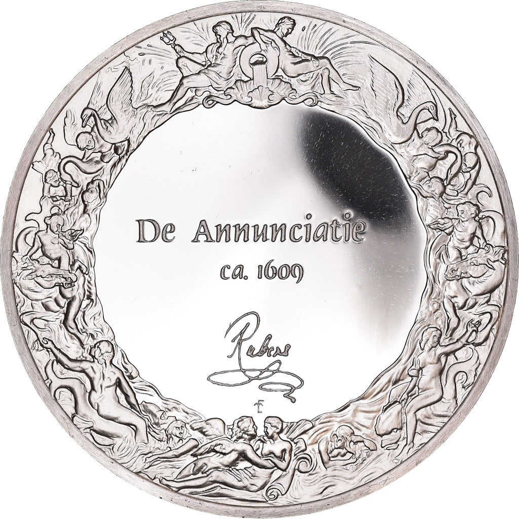 France, Medal, Peinture, Rubens, L'Annonciation, 1980, Proof, MS(65-70), Silver