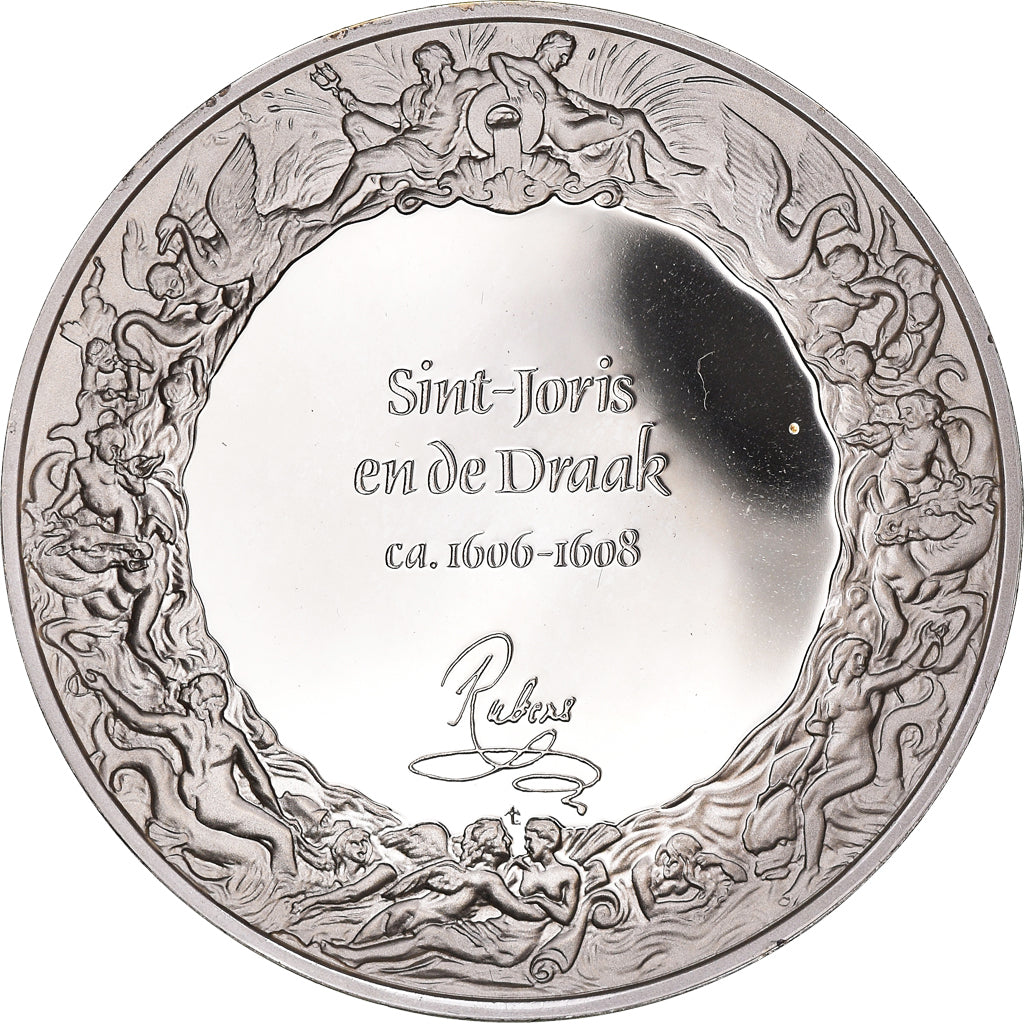 Frankreich, Medaille, Peinture, Rubens, Saint-Georges et le Dragon, 1980, Proof
