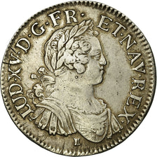 Munten, Frankrijk, Louis XV, Écu aux 8 L, Ecu, 1725, Rennes, ZF+, Zilver