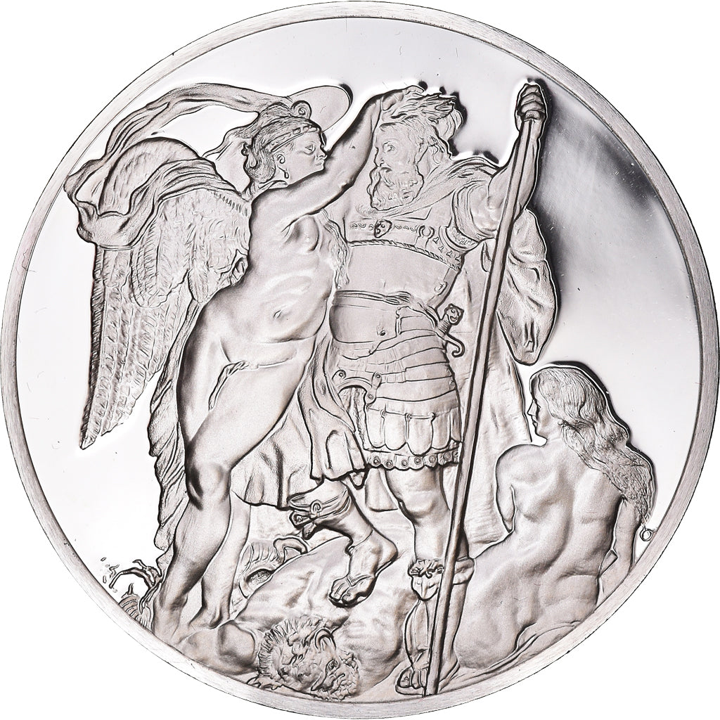 Francia, medaglia, Peinture, Rubens, Le Couronnement du Héros Vertueux, 1980