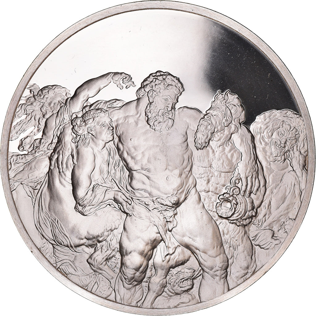 France, Médaille, Peinture, Rubens, Hercule Pris d'Ebriété, 1980, Proof, FDC