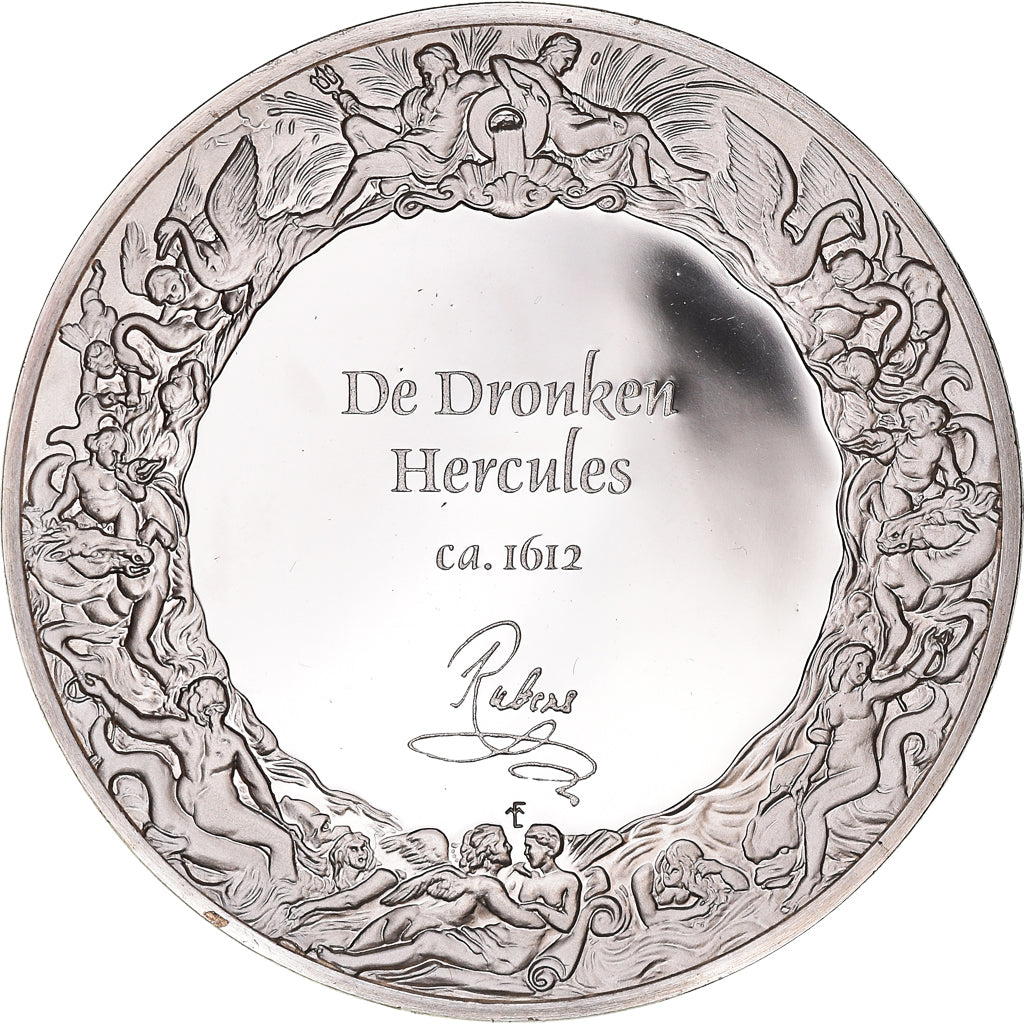 France, Médaille, Peinture, Rubens, Hercule Pris d'Ebriété, 1980, Proof, FDC