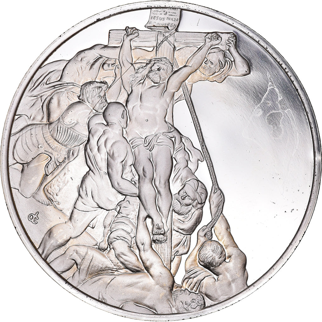 Frankrijk, Medaille, Peinture, Rubens, L'Erection de la Croix, 1980, Proof, FDC