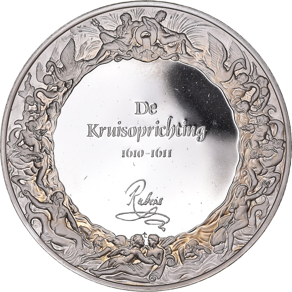 Frankrijk, Medaille, Peinture, Rubens, L'Erection de la Croix, 1980, Proof, FDC