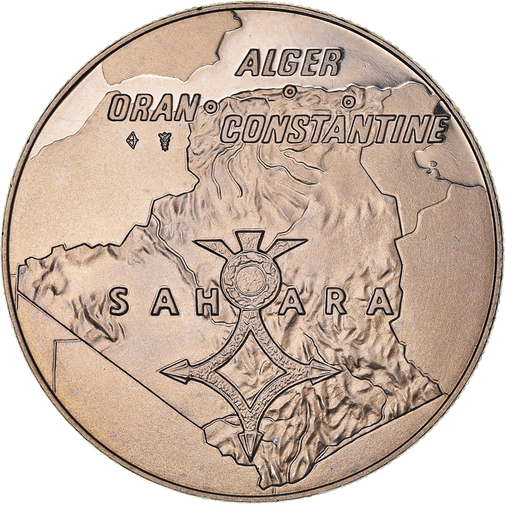 France, Medal, Hommage aux Combattants d'Algérie, WAR, MS(65-70), Copper-nickel