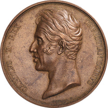Frankreich, Medaille, Sacre de Charles X Reims, History, 1825, Gayrard, Grand