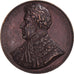 Francia, medalla, Sacre de Charles X Reims, History, 1825, Caunois, MBC+, Bronce