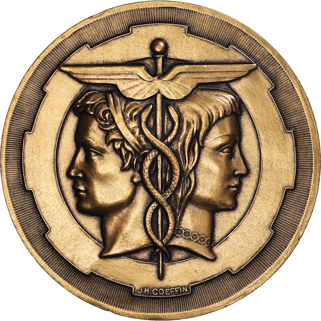 France, Medal, Chambre de Commerce et d'Industrie de Rouen, 2003, Coeffin