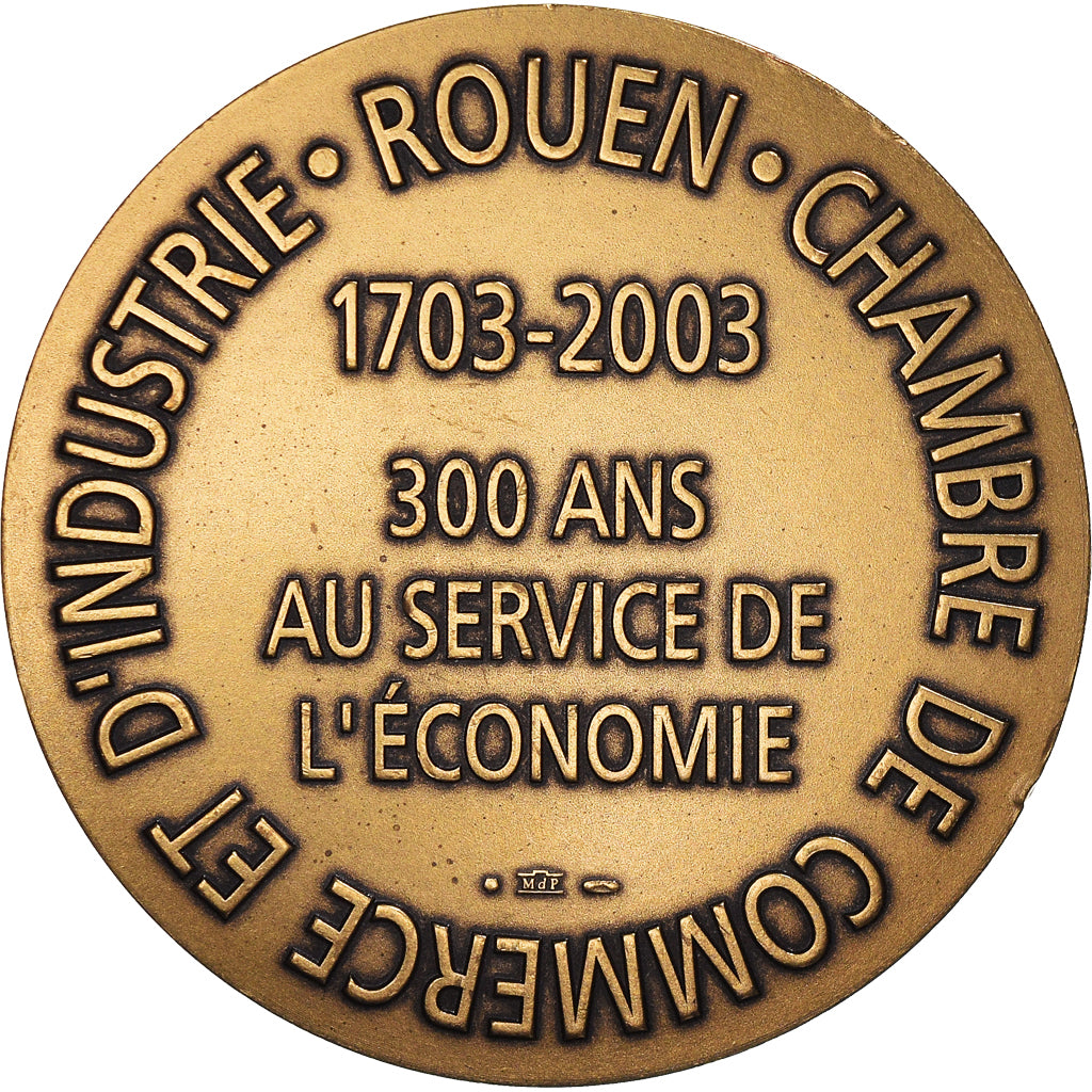 France, Medal, Chambre de Commerce et d'Industrie de Rouen, 2003, Coeffin