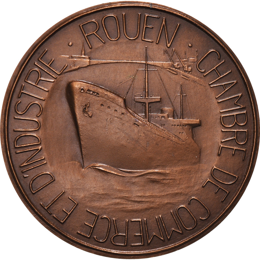 France, Medal, Chambre de Commerce et d'Industrie de Rouen, 1978, Coeffin