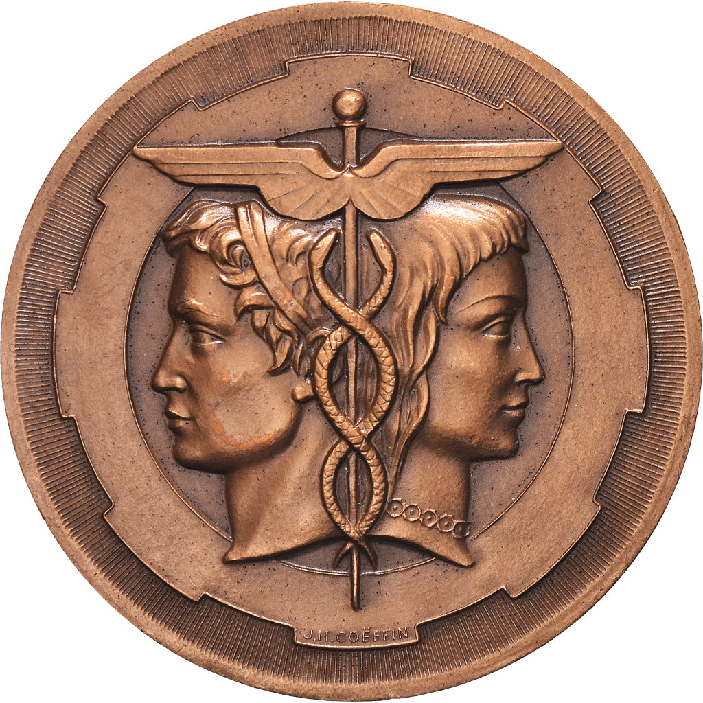 France, Medal, Chambre de Commerce et d'Industrie de Rouen, 1978, Coeffin