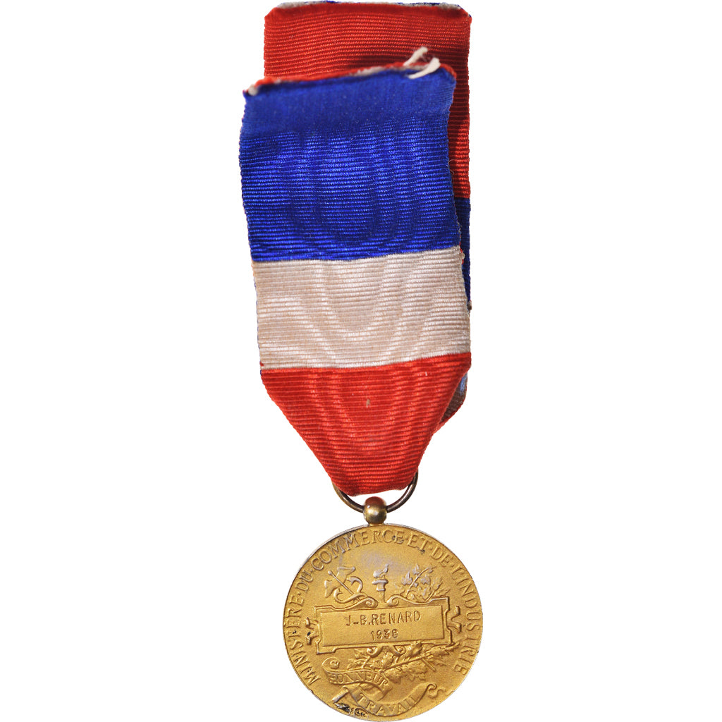 France, Ministère du Commerce et de l'Industrie, Medal, 1938, Travail
