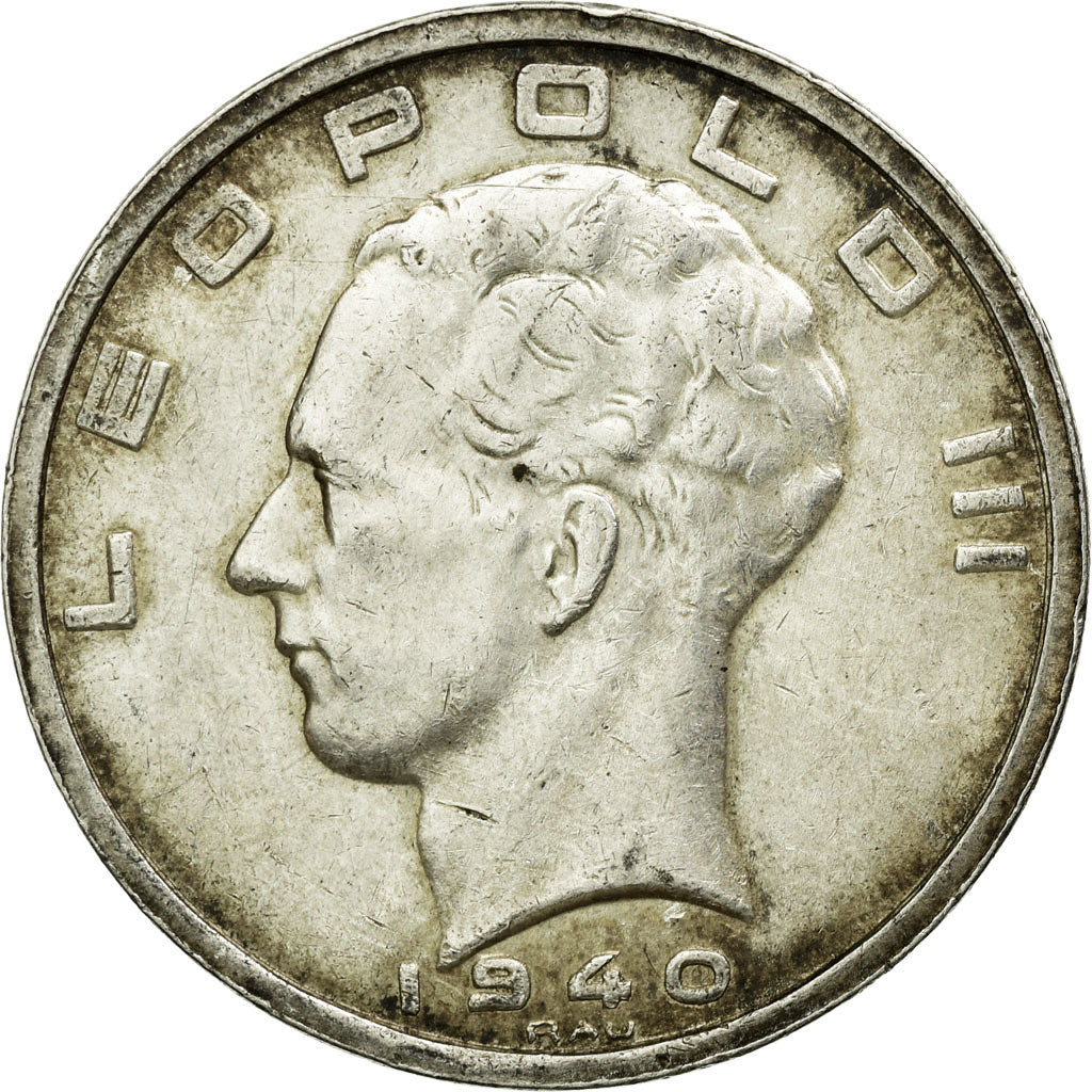 Coin, Belgium, 50 Francs, 50 Frank, 1940, EF(40-45), Silver, KM:122.1