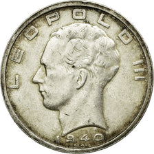 Coin, Belgium, 50 Francs, 50 Frank, 1940, EF(40-45), Silver, KM:122.1