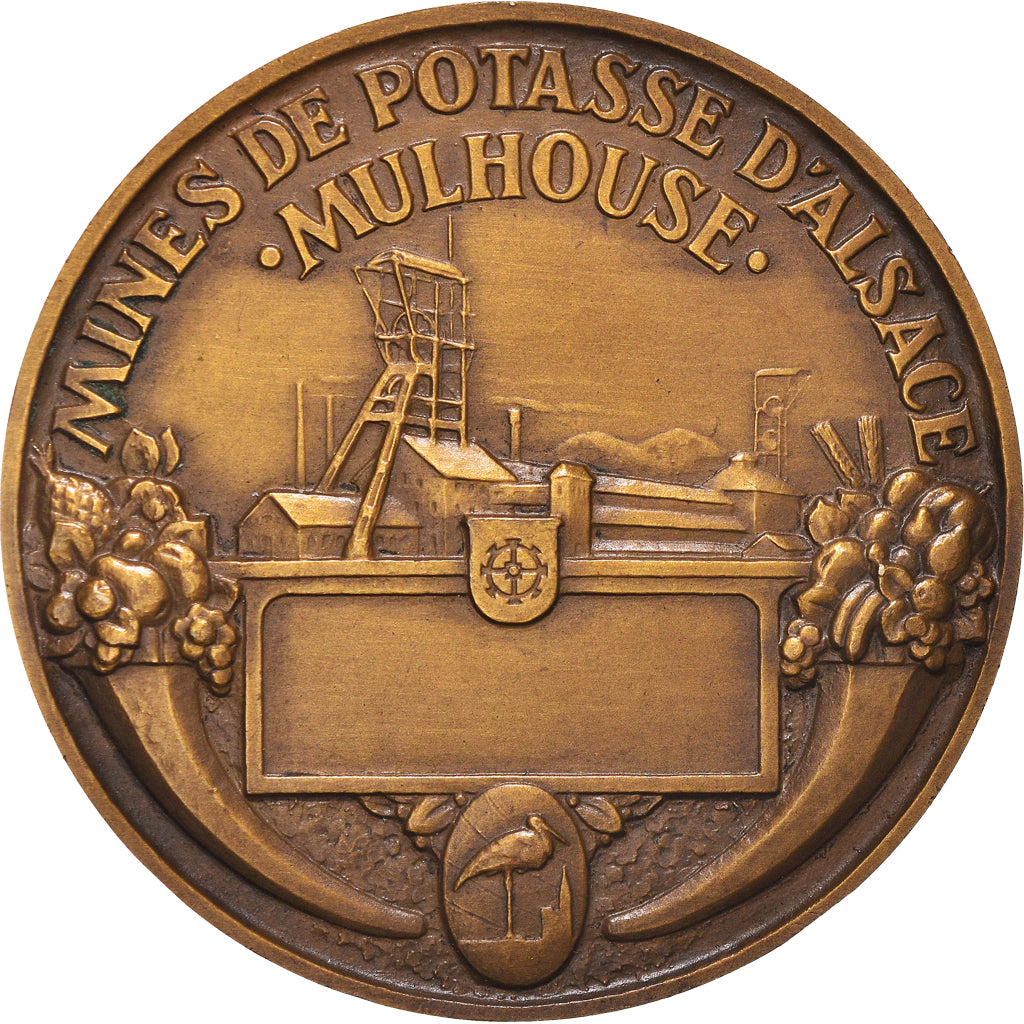 France, Medal, Mines de Potasse d'Alsace, Mulhouse, Business & industry